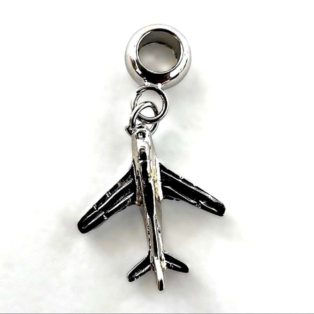 Airplane Silver Charm - Picture 3 of 4